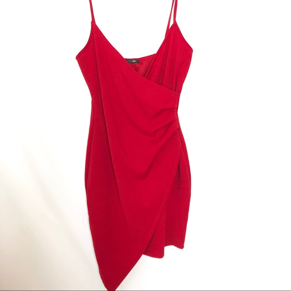 Out in the night red dress